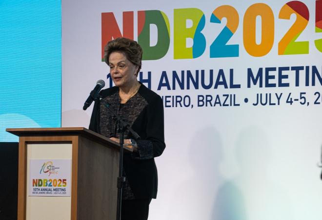 Dilma defende NDB na vanguarda da sustentabilidade e financiamento de projetos em moeda local